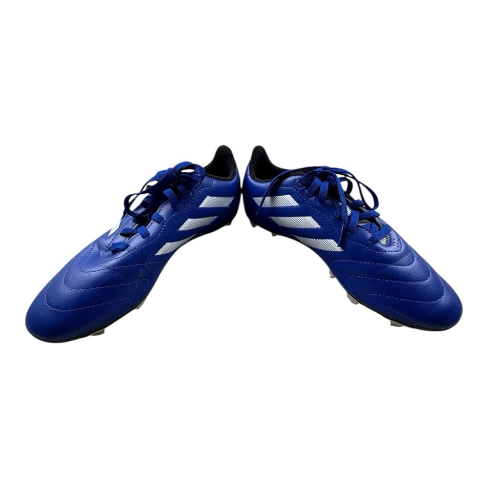 Adidas Youth Soccer Cleats Blue White Size 5 Firm Ground - Picture 7 of 8